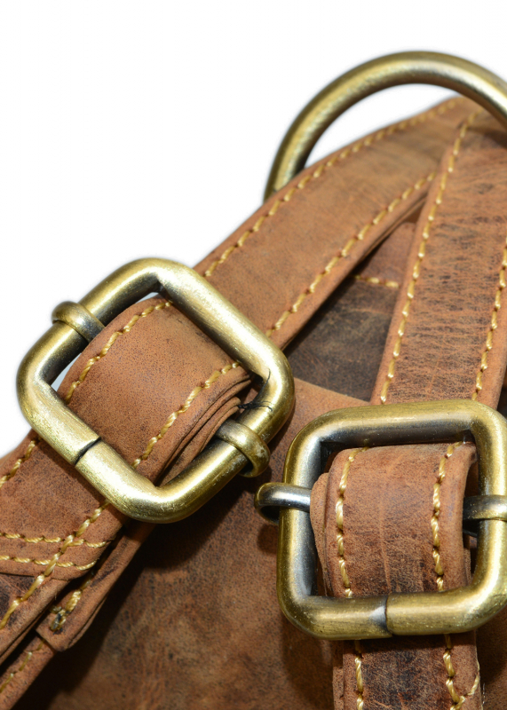 Vintage-Leder Rucksack, braun